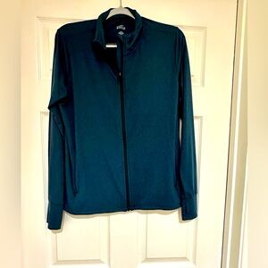 Market & Spruce heathered blue zip up size XL